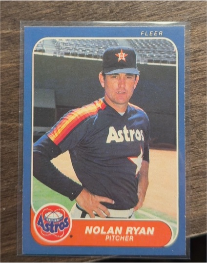 1984 Fleer #548 Nolan Ryan — front