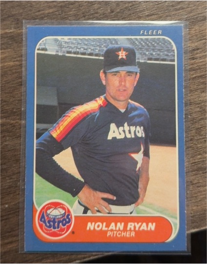 1984 Fleer #548 Nolan Ryan — front
