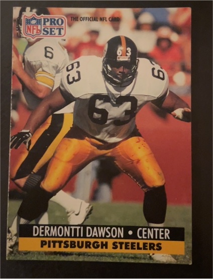 1990 Pro Set #63 Dermontti Dawson — front
