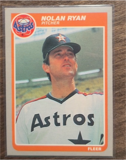 1981 Fleer #548 Nolan Ryan — front