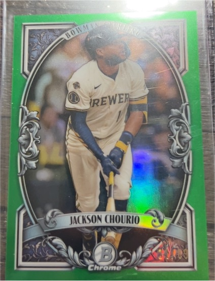 2023 Bowman Chrome #BP-JC Jackson Chourio — front