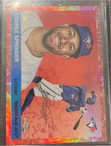 2021 Topps Chrome #36 George Springer — front