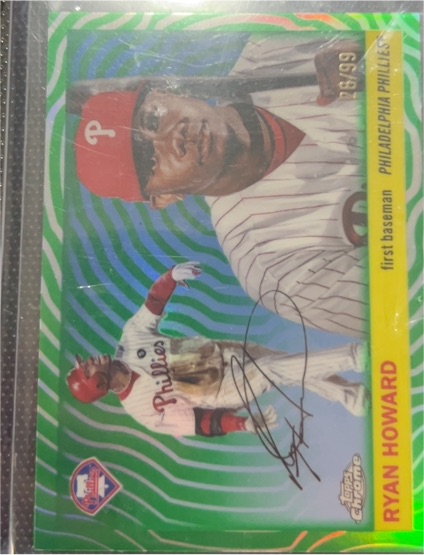 2005 Topps Chrome #C37 Ryan Howard — front