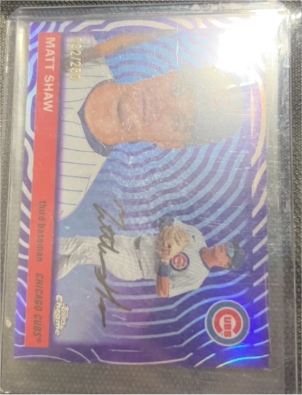 2022 Topps Chrome #250 Matt Shaw — front