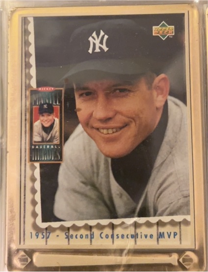 1991 Upper Deck #1 Mickey Mantle — front