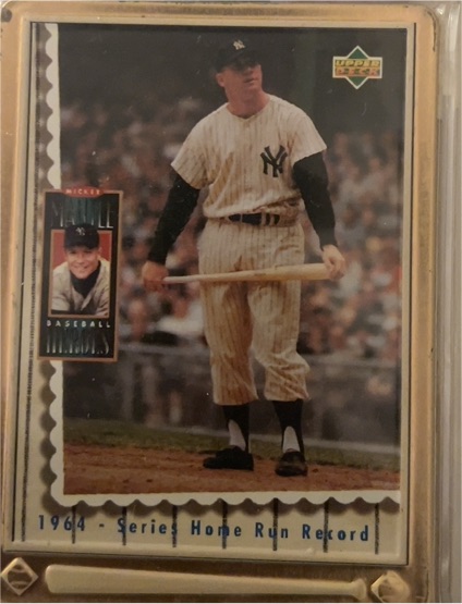1991 Upper Deck #1 Mickey Mantle — front