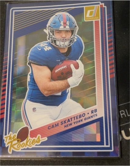 2022 Donruss The Rookies Cam Skattebo — front