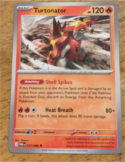 2016 Pokémon #017 Turtonator — front