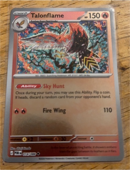 2016 Pokémon #34 Talonflame — front