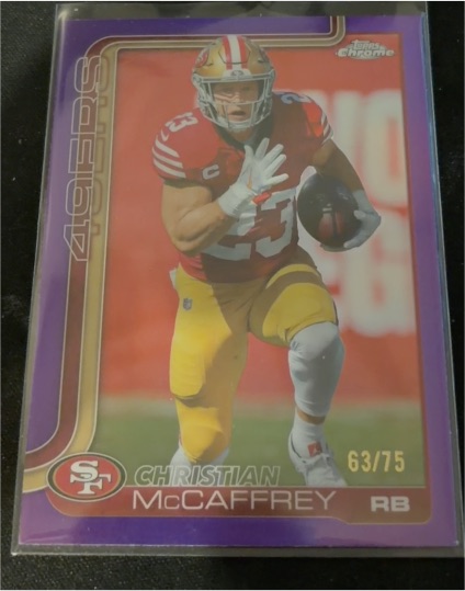 2022 Topps Chrome #63 Christian McCaffrey — front