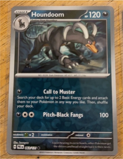 2023 Pokemon #063 Houndoom — front