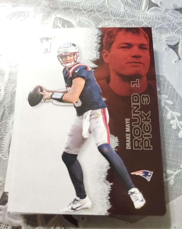 2023 Donruss Round Draft Picks #RD3-1 Drake Maye — front