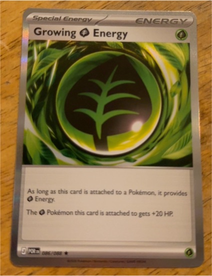 2020 Pokémon #085 Growing Energy — front