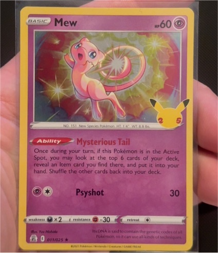 2021 Pokémon Celebrations #011 Mew — front