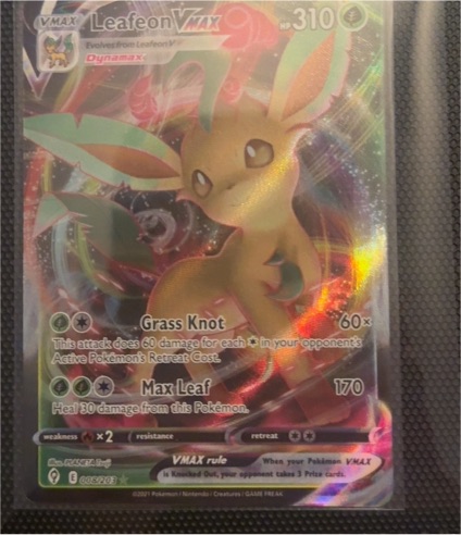 2021 Pokémon #063 Leafeon VMAX — front