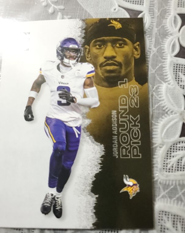 2023 Panini Jordan Addison Round Pick 23 — front