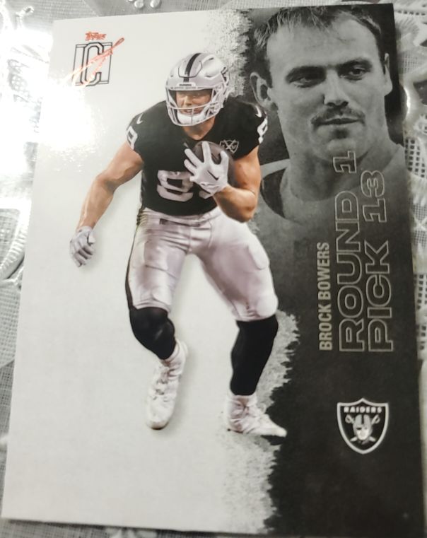 2023 Topps Ice #Round 1 Pick 13 Brock Bowers — front
