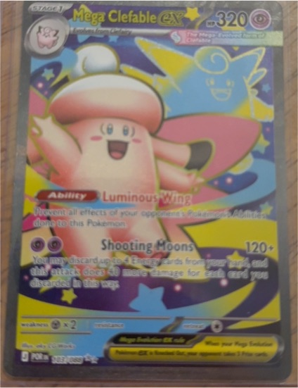 2016 Pokémon XY Evolutions #93 Mega Clefable EX — front