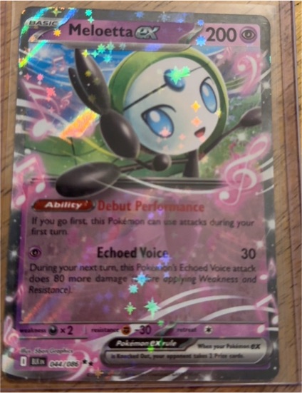 2012 Pokémon BW Black Star Promo #64 Meloetta ex — front