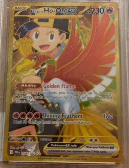 2016 Pokémon Sun & Moon Burning Shadows #239 Ethan's Ho-Oh GX — front