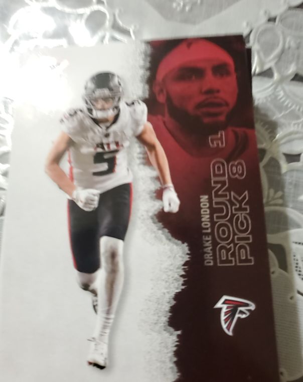 2023 Drake London Atlanta Falcons Round 1 Pick 8 — front