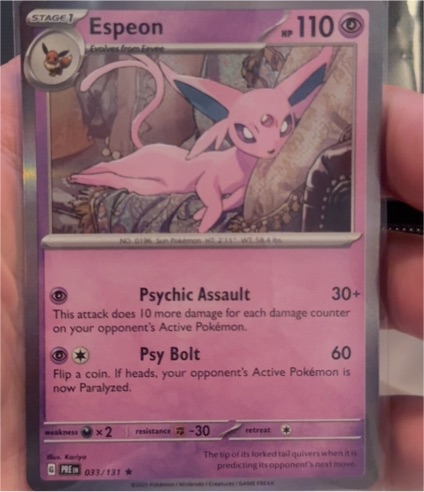 2020 Pokémon #33 Espeon — front