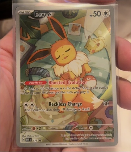 2015 Pokémon SM Black Star Promo #173 Eevee — front