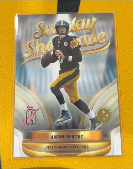 2023 Topps Sunday Showcase Aaron Rodgers — front
