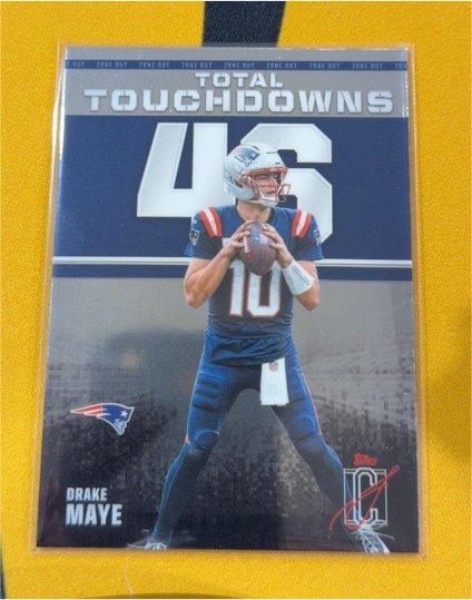 2023 Topps NFL #46 Drake Maye Total Touchdowns — front
