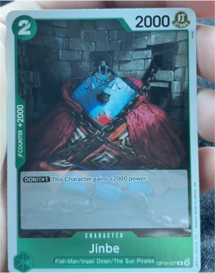 2022 One Piece Card Game OP16-027 Jinbe — front