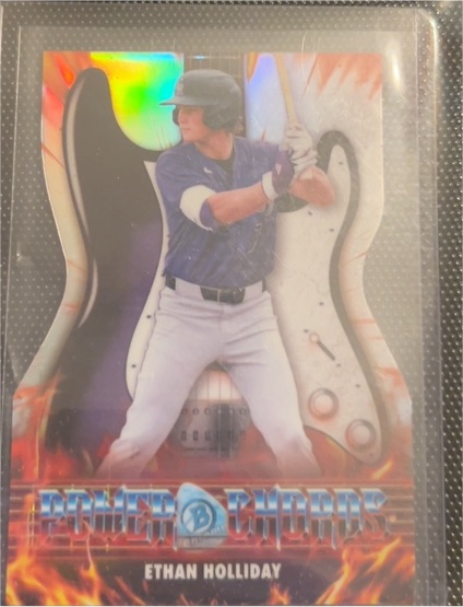 2022 Bowman Power Chords #PC-1 Ethan Holliday — front