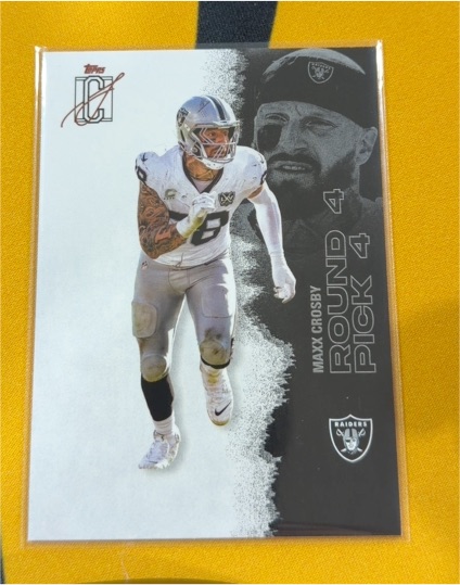 2020 Topps NFL Draft #Round Pick 4 Maxx Crosby — front