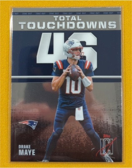 2023 Topps Drake Maye Total Touchdowns — front