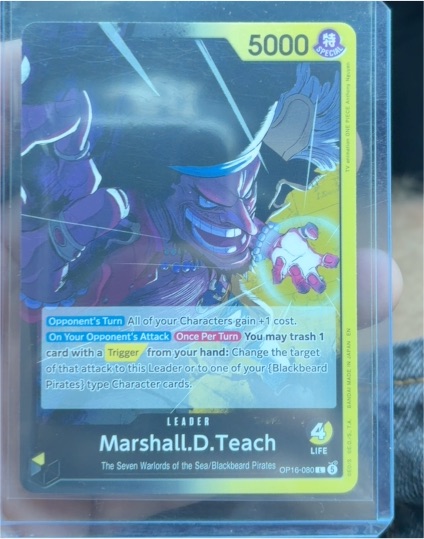 2022 One Piece Card Game OP16-080 Marshall.D.Teach — front