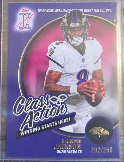 2022 Topps Class Action #CA-LJ Lamar Jackson — front