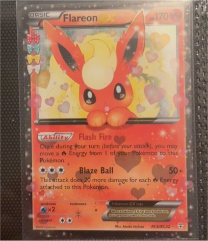 2016 Pokémon RC6/RC32 Flareon EX — front