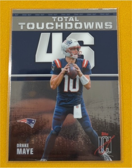 2023 Topps Total Touchdowns #10 Drake Maye — front