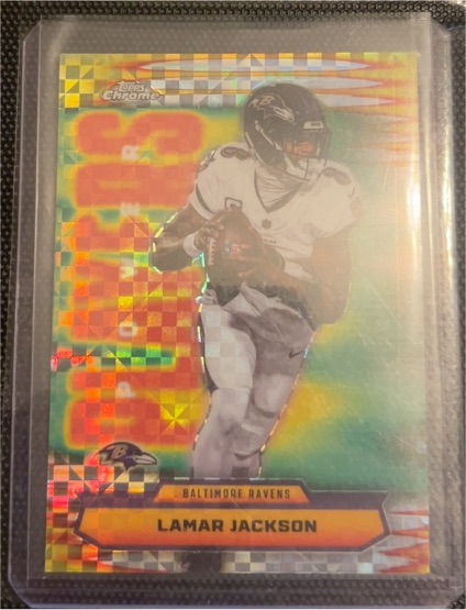 2018 Topps Chrome #138 Lamar Jackson — front