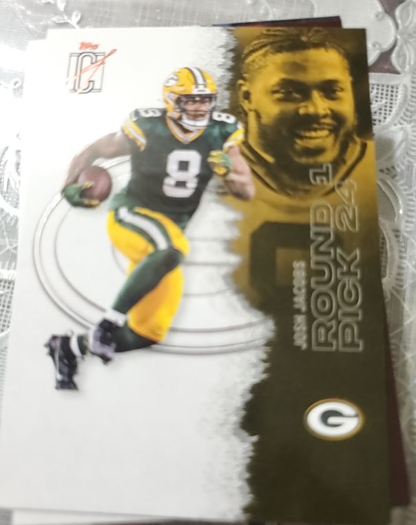 2021 Topps NFL Draft #Round Pick 24 Josh Jacobs — front