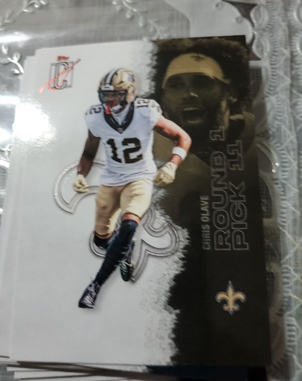 2022 Topps Chris Olave Round 1 Pick #12 — front