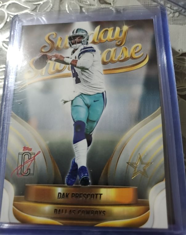2020 Topps Sunday Showcase Dak Prescott — front