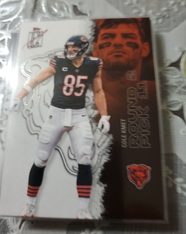 2021 Topps Chrome #Round Pick Cole Kmet — front