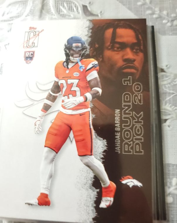 2023 Topps ICH Round 2 Pick 20 Jahdae Barron — front