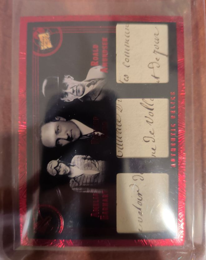 2007 Leaf History Makers Al Capone Autograph Relic — front