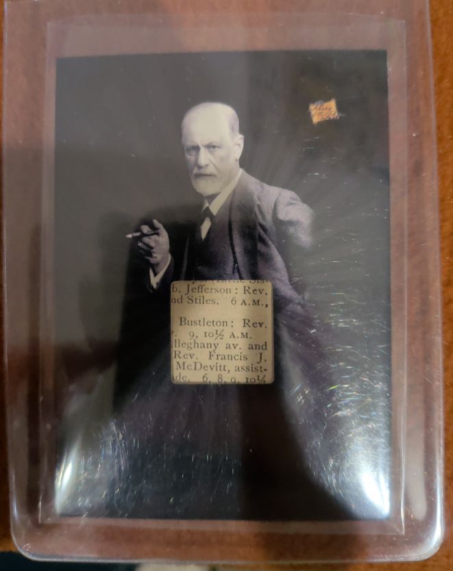 Vintage Sigmund Freud Photograph Card — front