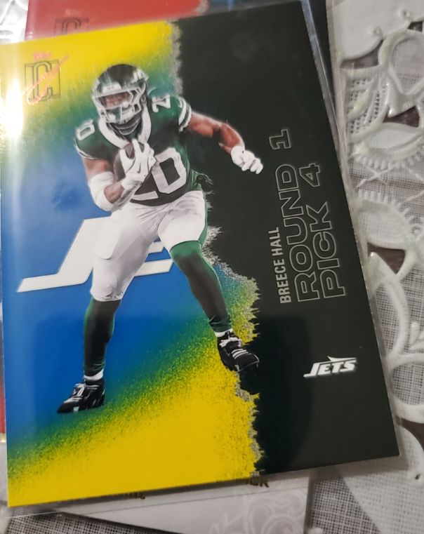 2022 Donruss #ROUND 2 PICK 4 Breece Hall — front