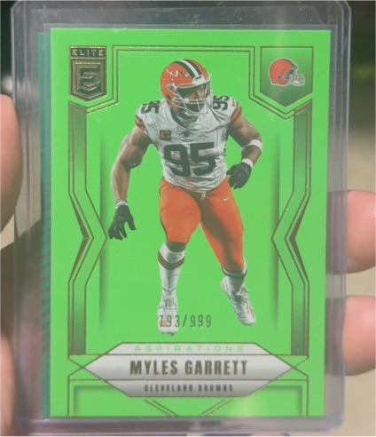 2020 Panini Elite Aspirations #93 Myles Garrett — front