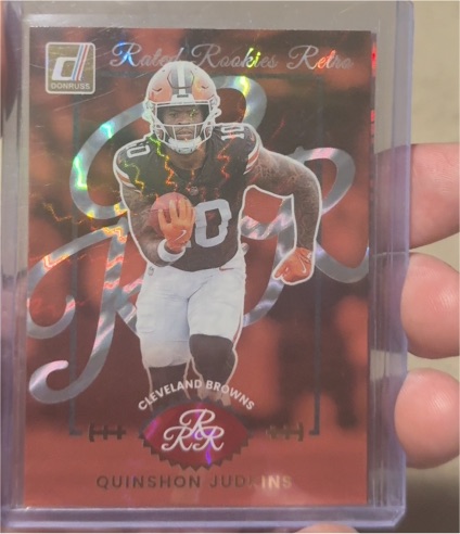 2023 Donruss Rated Rookies Retro Quinshon Judkins — front
