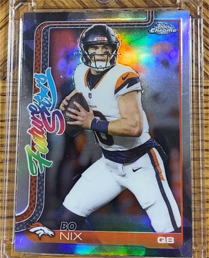 2023 Topps Chrome Football #FS-1 Bo Nix — front