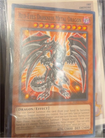 Yu-Gi-Oh! HA06-EN016 Red-Eyes Darkness Metal Dragon — front